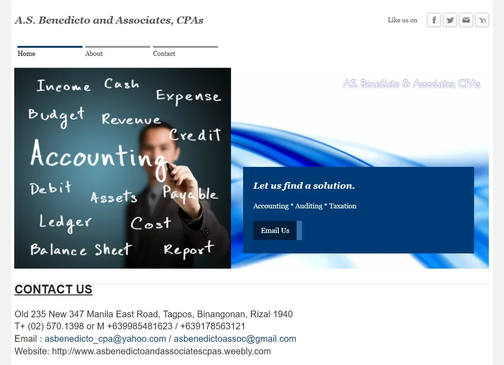 AS BENEDICTO AND ASSOCIATES CPAS